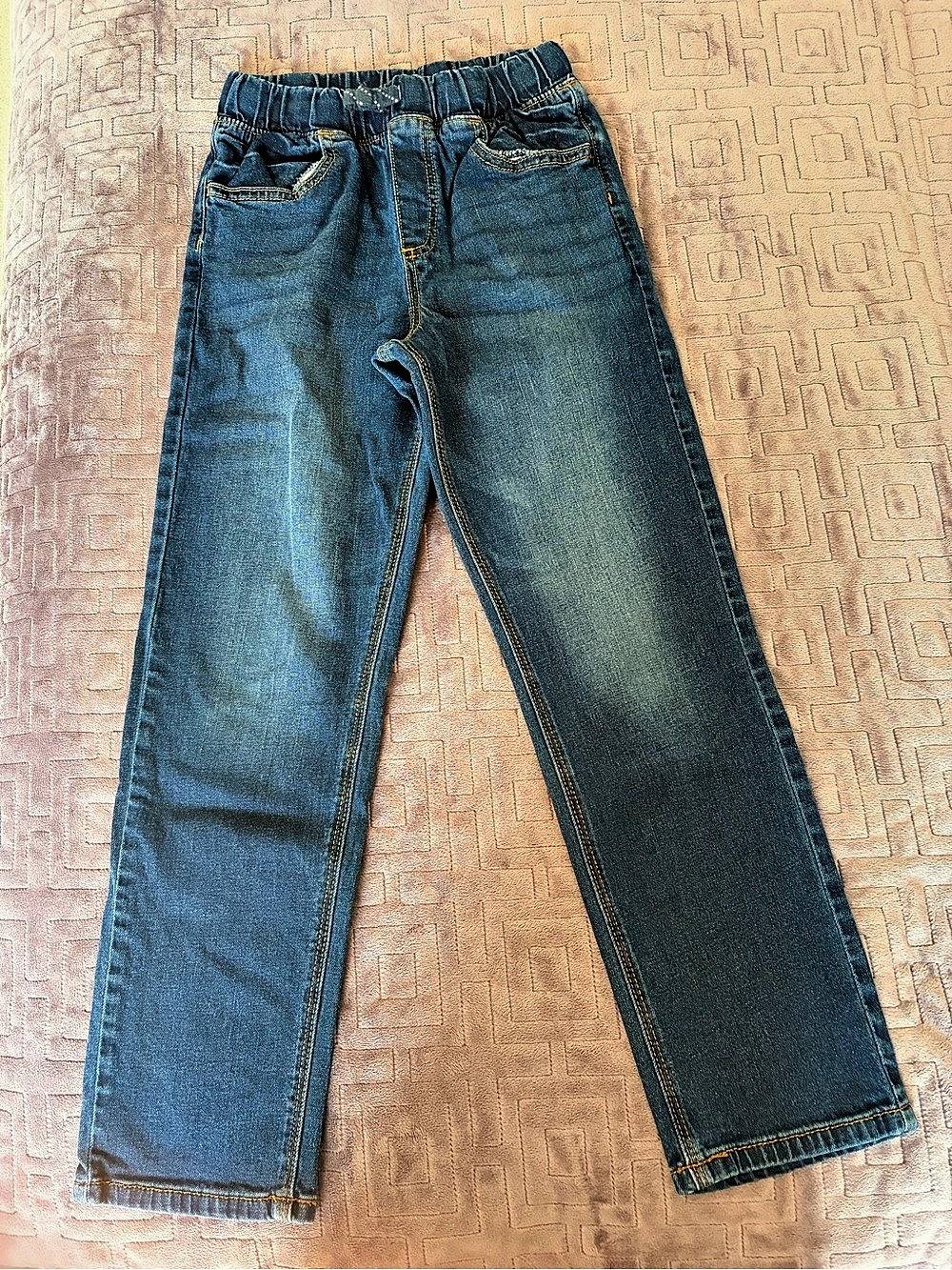 Kids Straight Leg Blue Jeans
